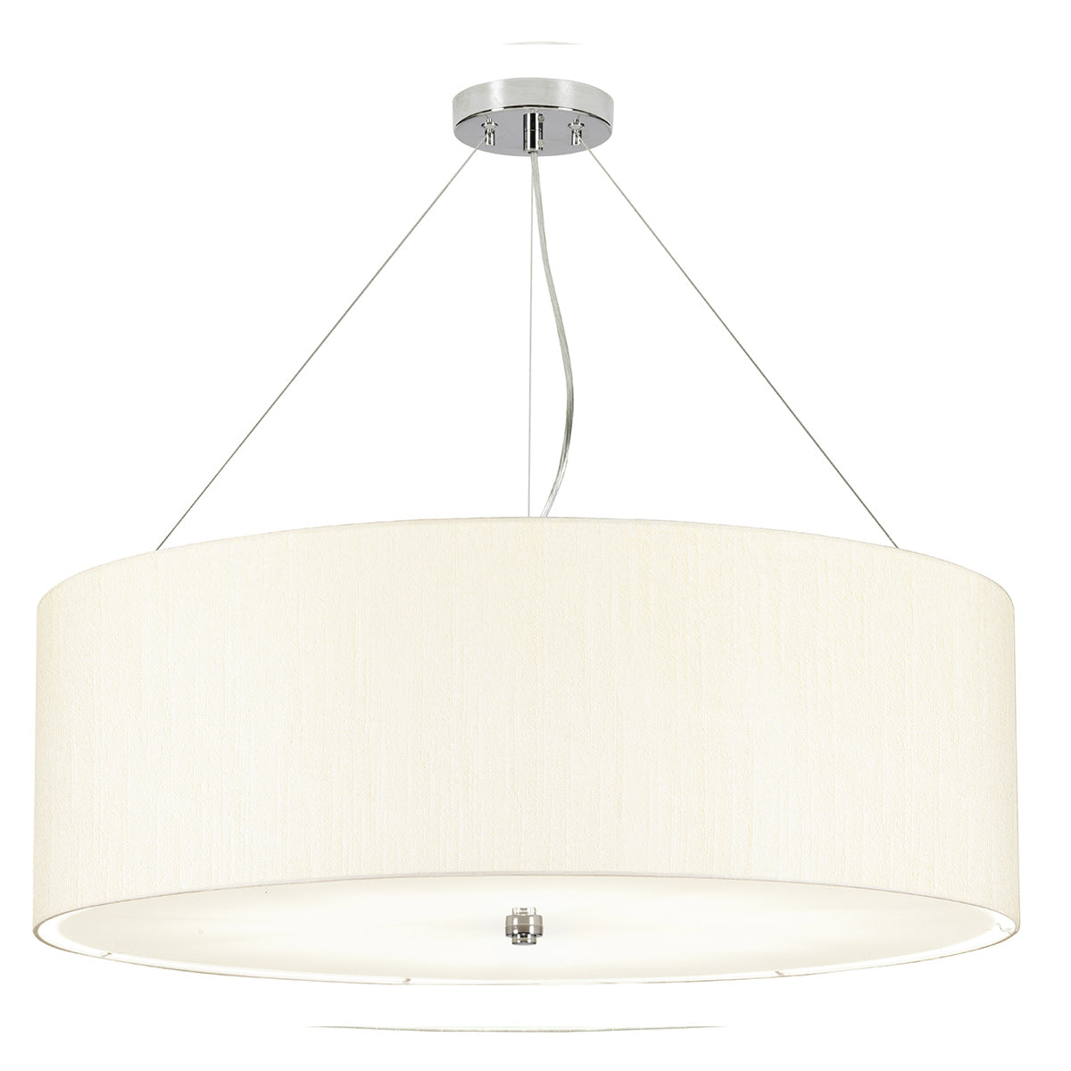 Elstead Pearce Pendelleuchte Chrom, Elfenbein