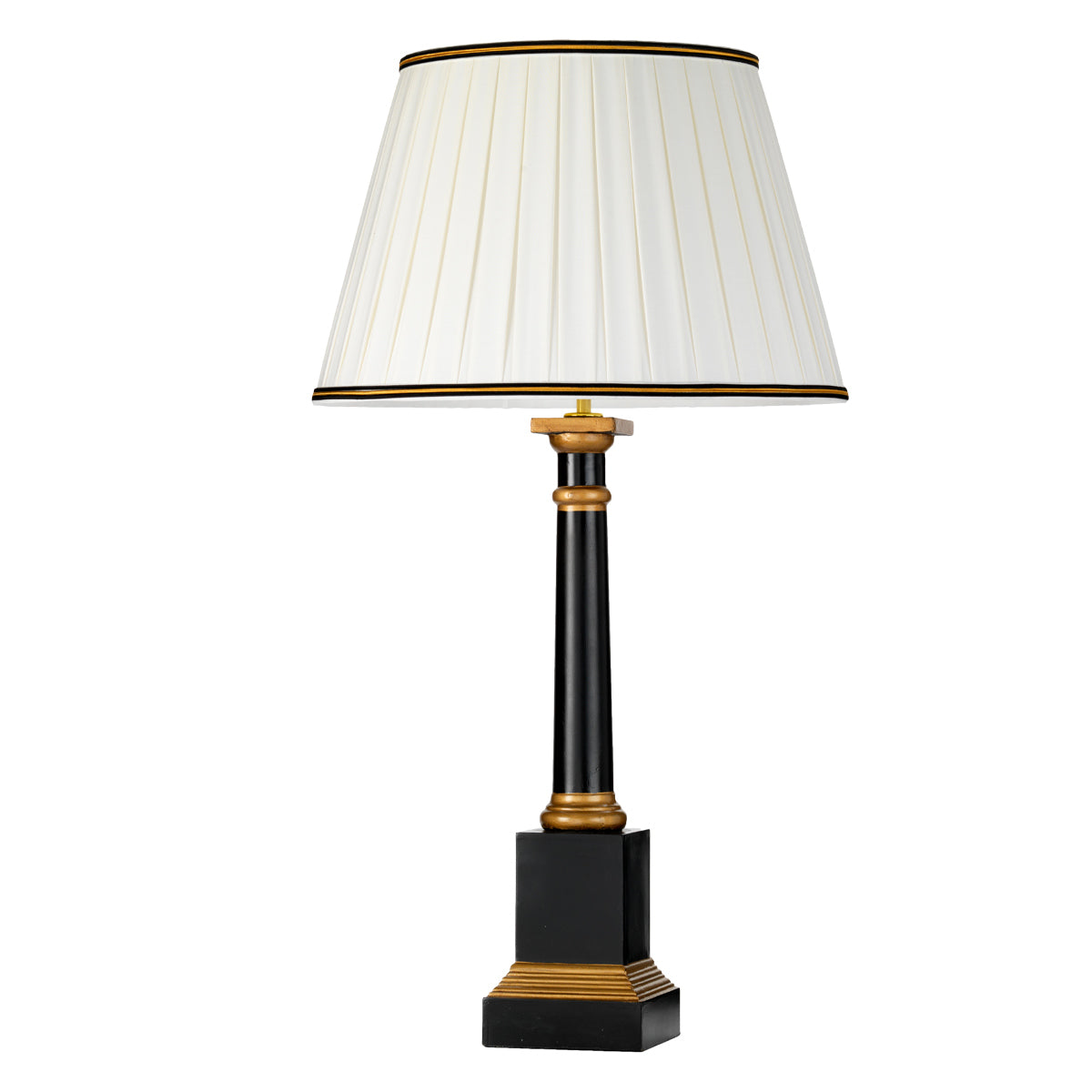 Elstead Peronne Tischlampe Schwarz, Gold