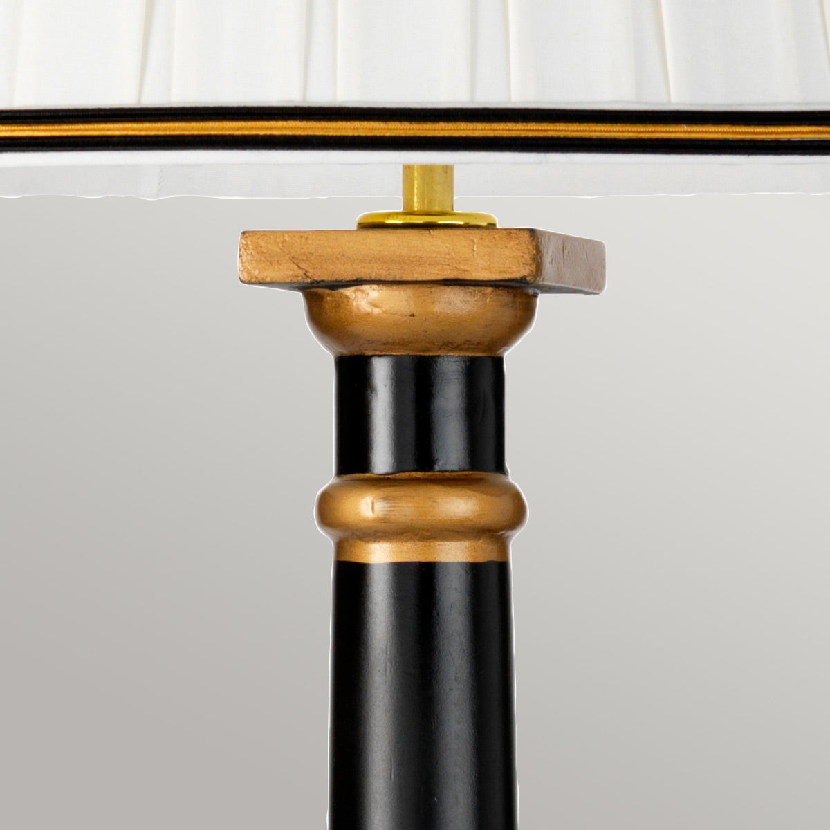 Elstead Peronne Tischlampe Schwarz, Gold – Detailansicht