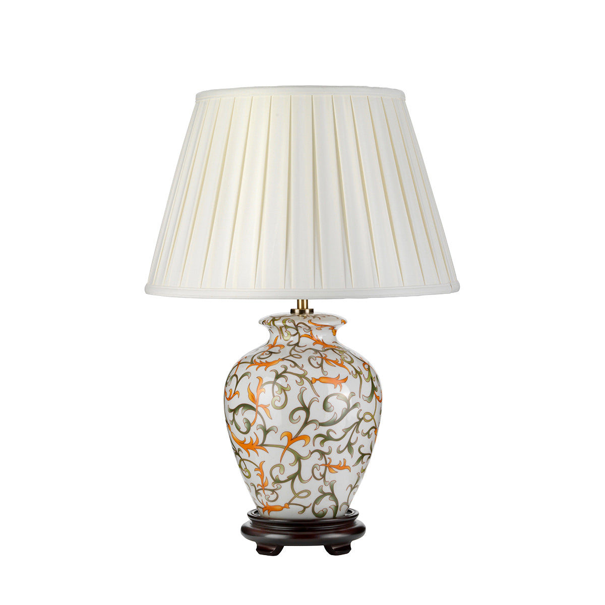 Elstead Soling Tischlampe Creme, Grün