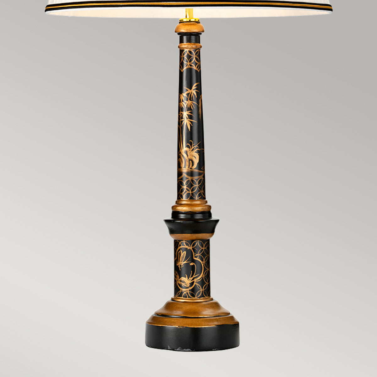 Elstead Strasbourg Tischlampe Schwarz, Gold – Detailansicht