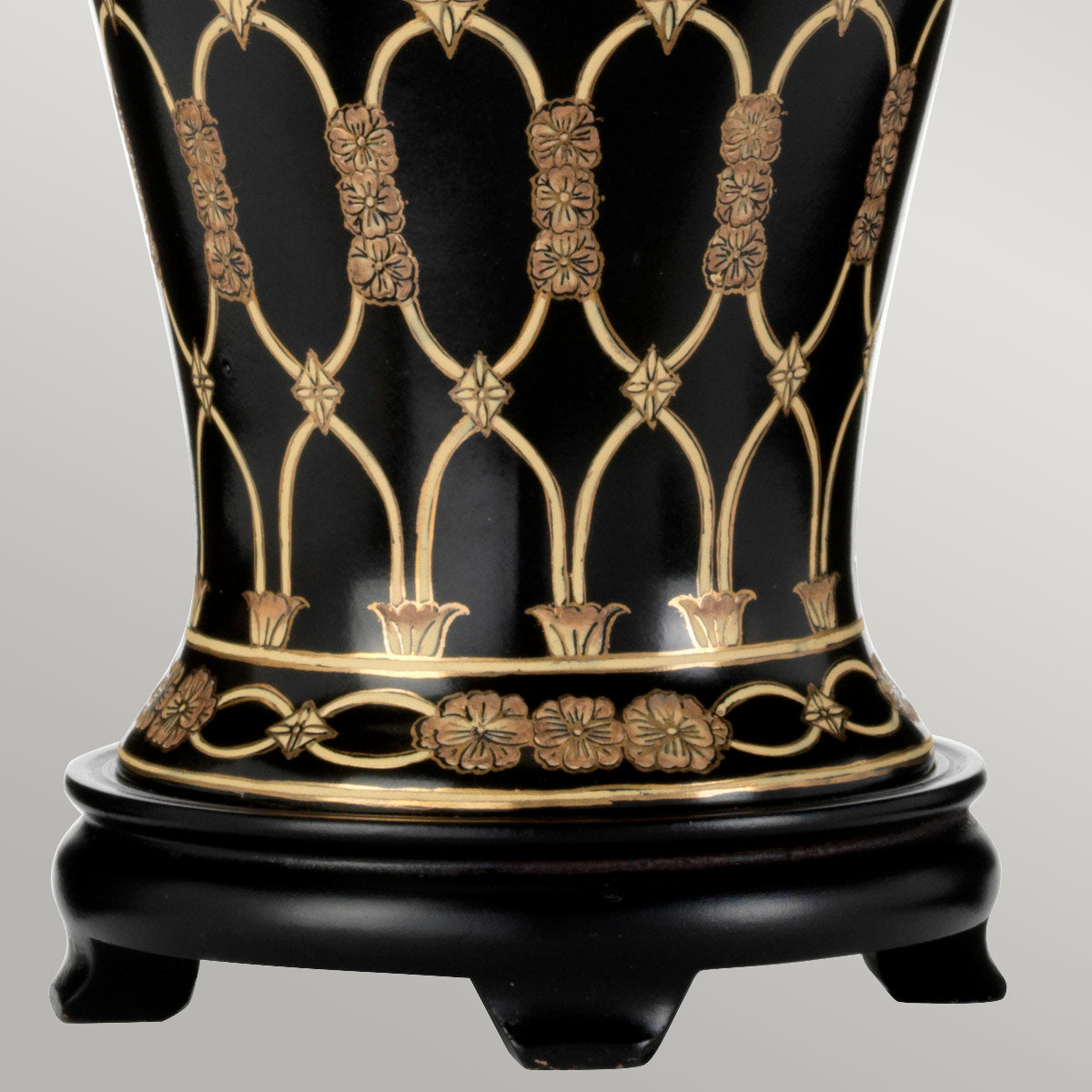 Elstead Taipei Tischlampe Schwarz, Gold – Detailansicht 2