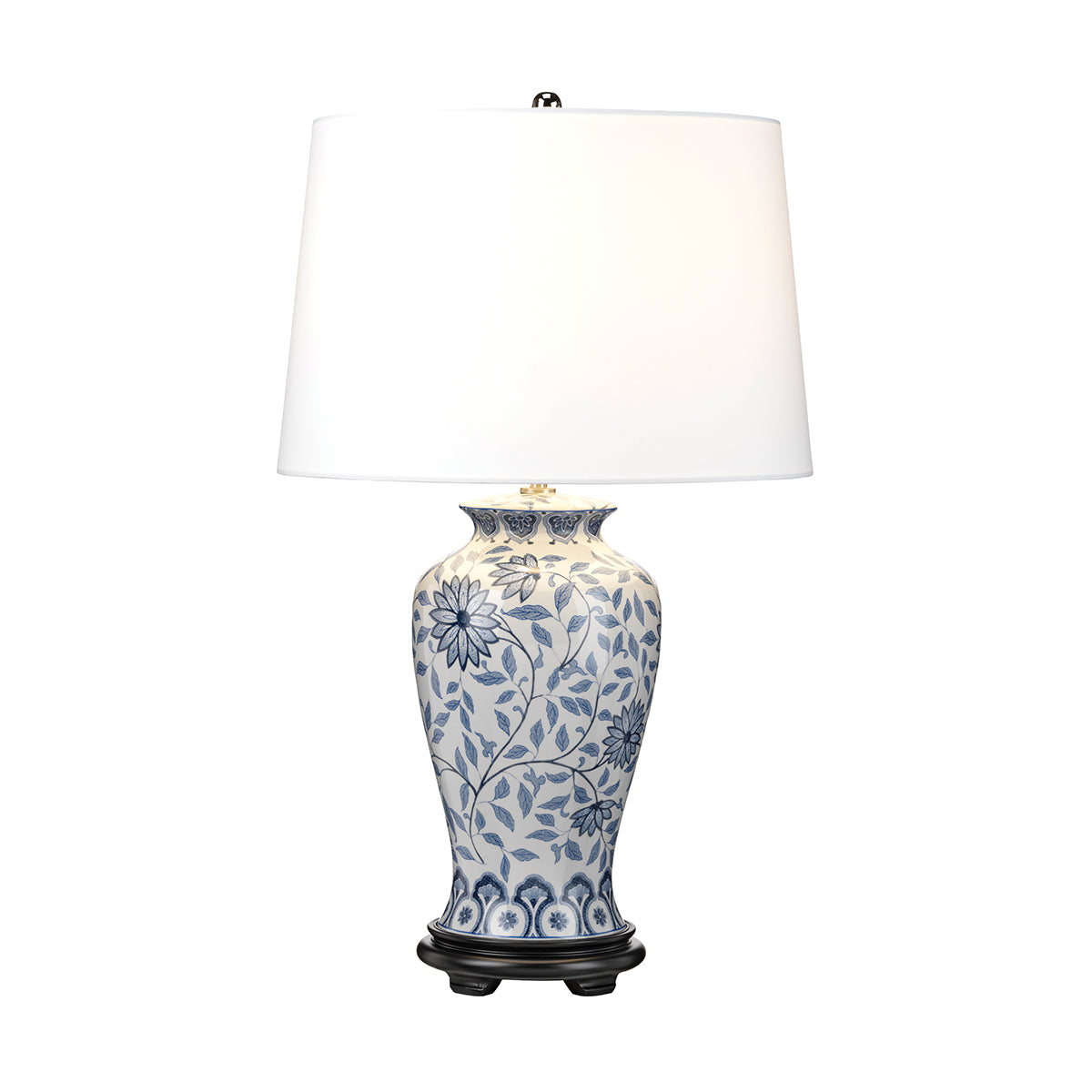 Elstead Ying Tischlampe Blau, Weiß