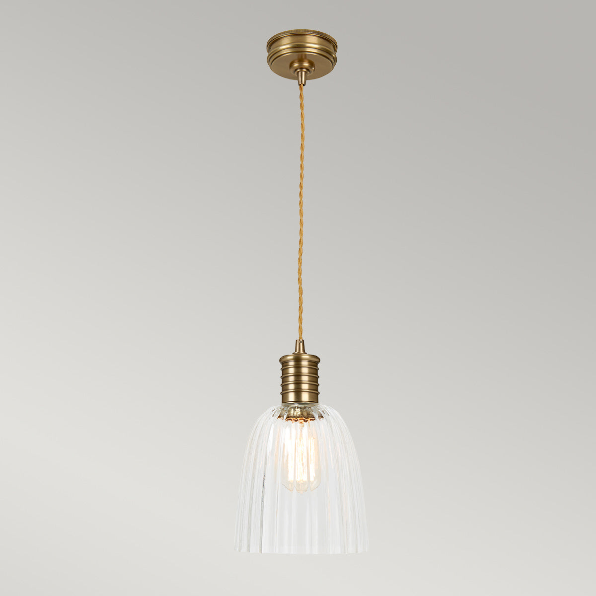 Elstead Douille Pendelleuchte Messing – Detailansicht 3