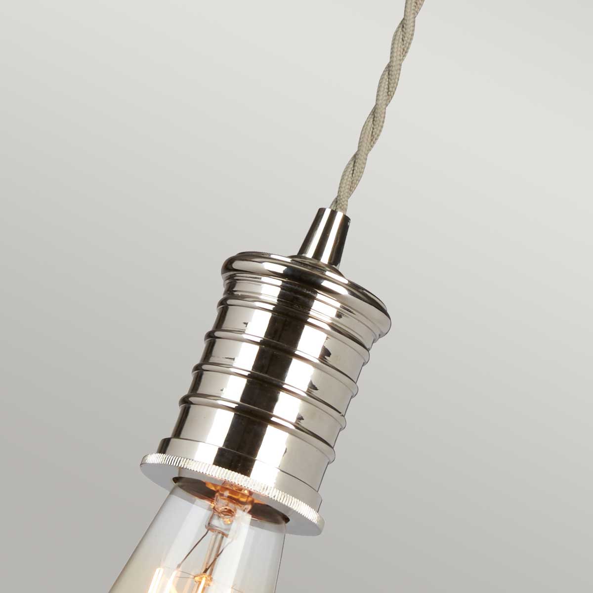 Elstead Douille Pendelleuchte Nickel – Detailansicht