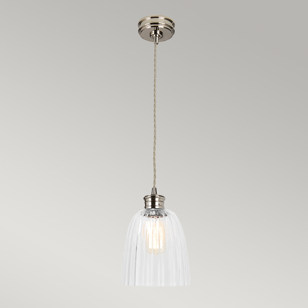 Elstead Douille Pendelleuchte Nickel – Detailansicht 2