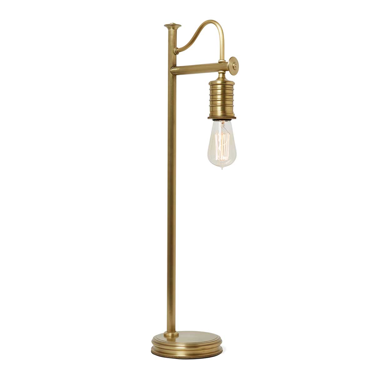 Tischlampe 'Douille', 19.3 × 15.0 cm, Antikes Messing, E27 – Dimmbar