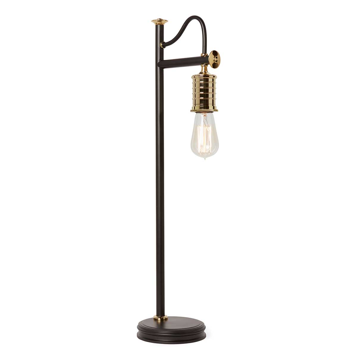 Tischlampe 'Douille', 19.3 × 15.0 cm, Poliertes Messing, E27 – Dimmbar
