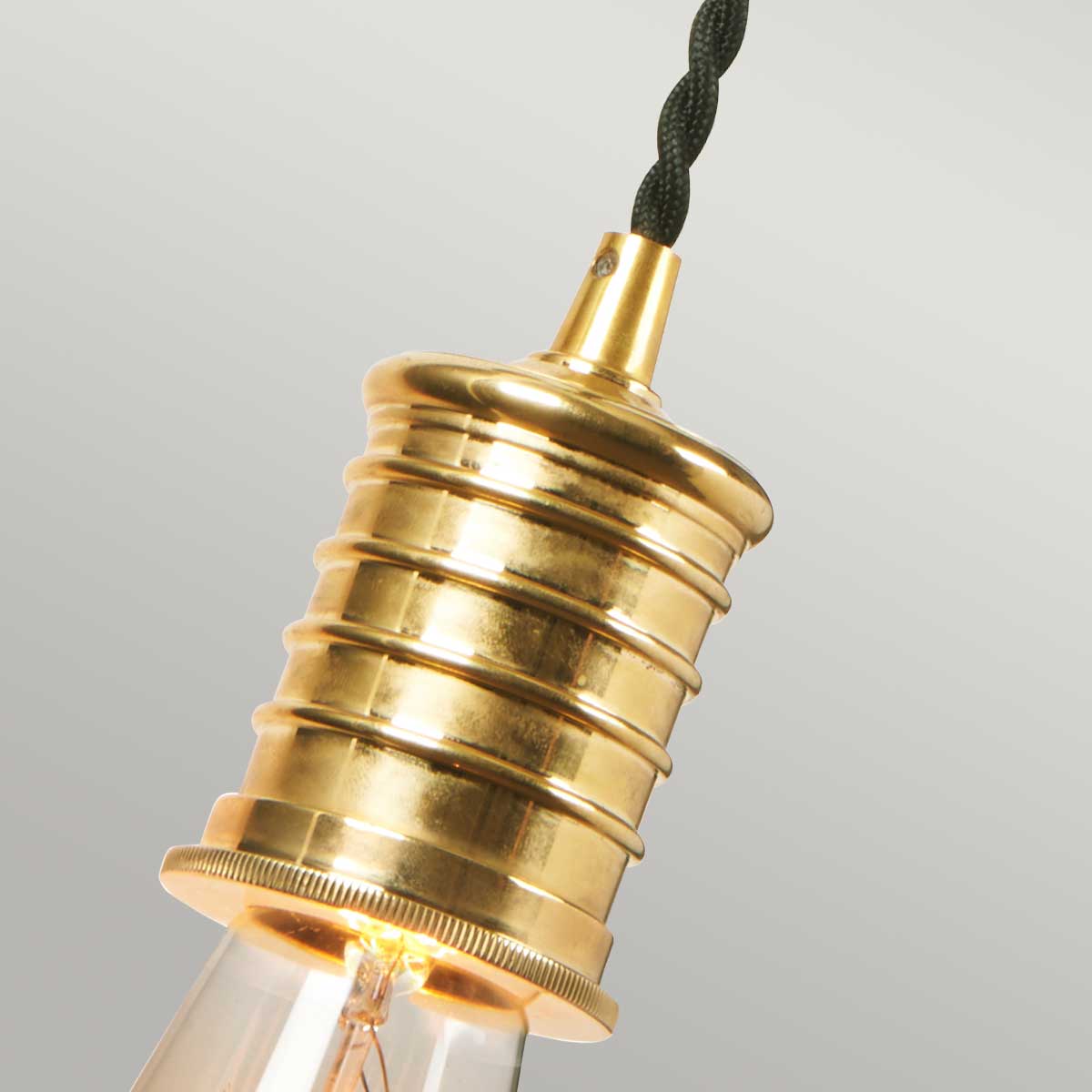 Elstead Douille Wandleuchte Schwarz, Messing – Detailansicht