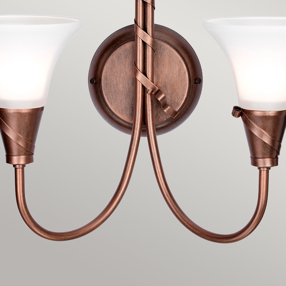 Elstead Emily Wandleuchte Kupfer – Detailansicht