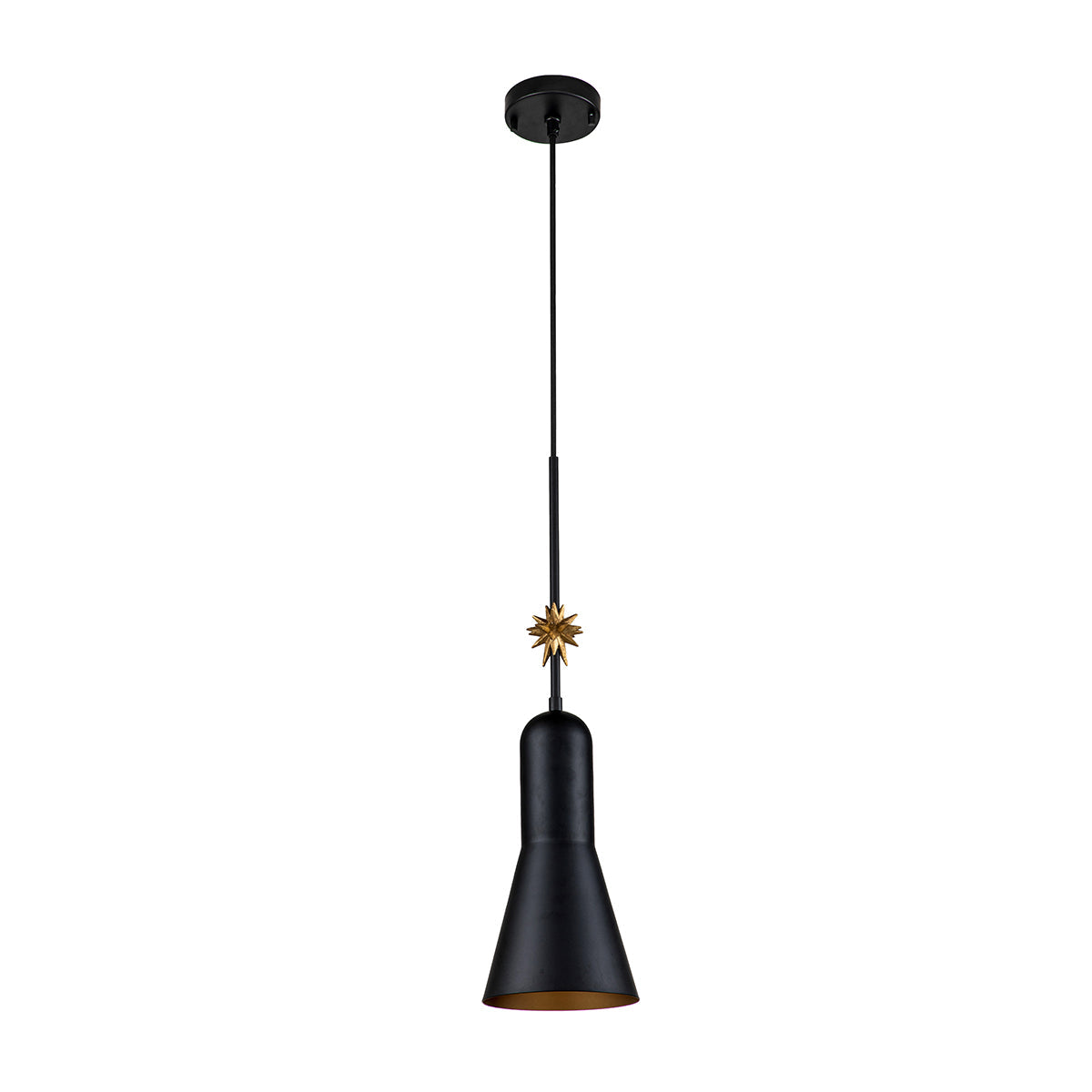 Elstead Etoile Pendelleuchte Schwarz, Gold – Detailansicht 6