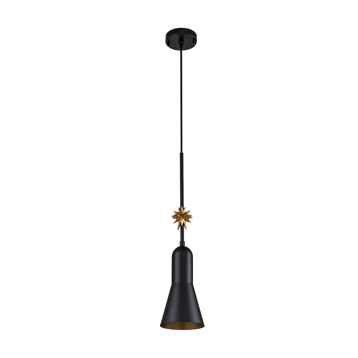 Elstead Etoile Pendelleuchte Schwarz, Gold – Detailansicht 6