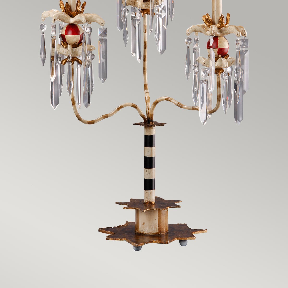 Flambeau Birdland Tischlampe Creme, Gold – Detailansicht 2