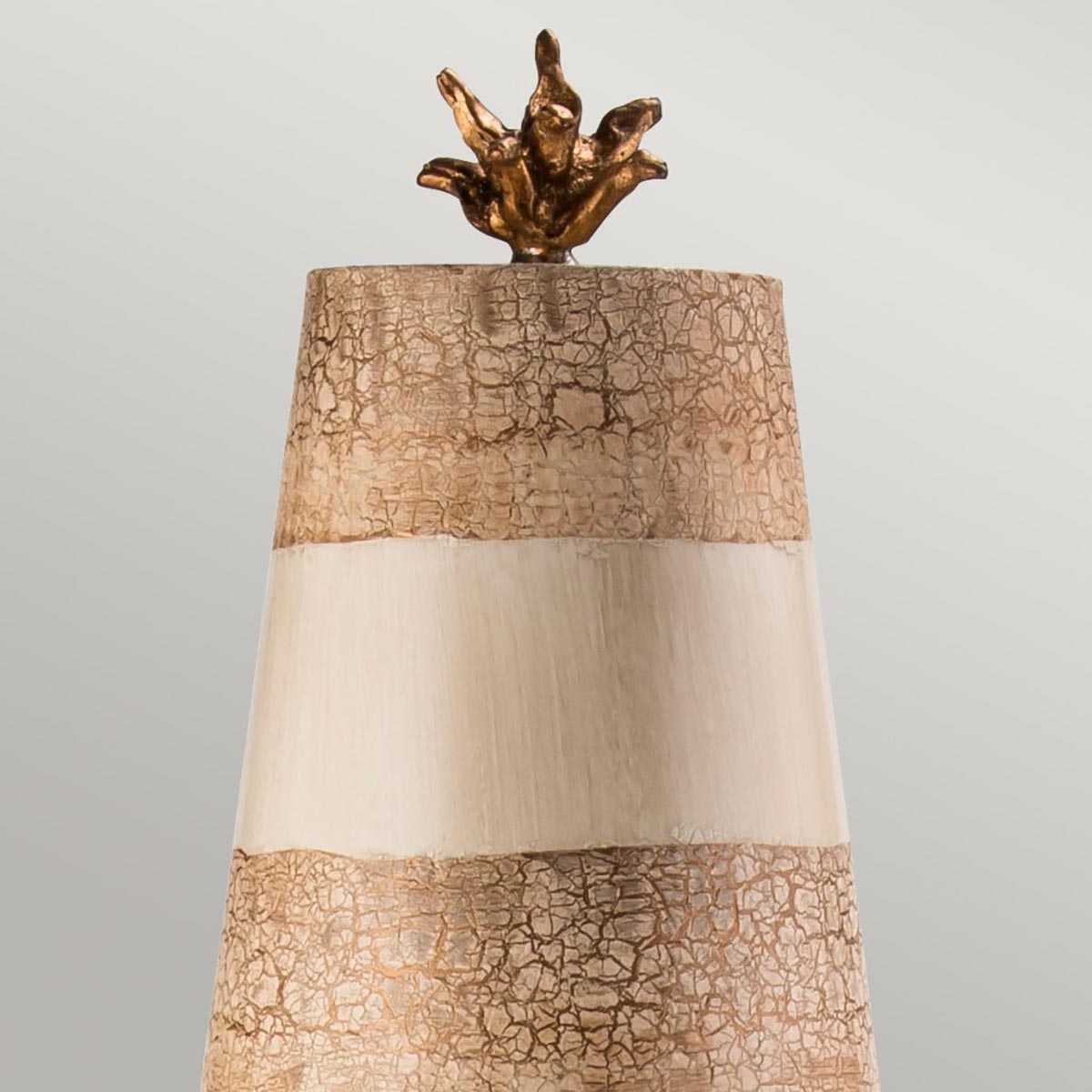 Flambeau Birdland Tischlampe Creme, Gold – Wohnambiente