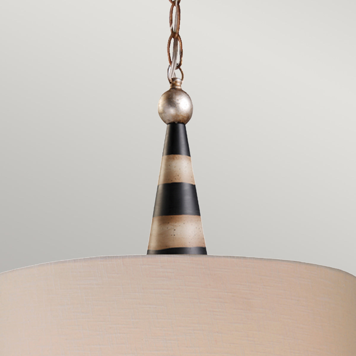 Flambeau Flambeau Pendelleuchte Schwarz, Creme, Gold – Wohnambiente
