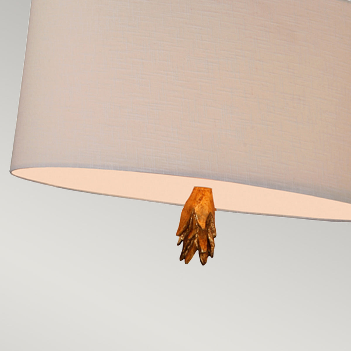 Flambeau Flambeau Pendelleuchte Schwarz, Creme, Gold – Detailansicht 2