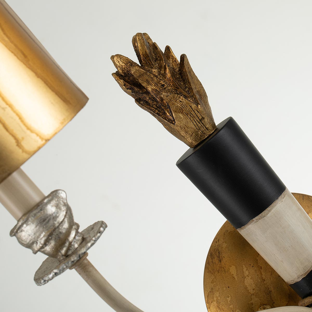 Flambeau Flambeau Wandleuchte Gold, Schwarz – Detailansicht