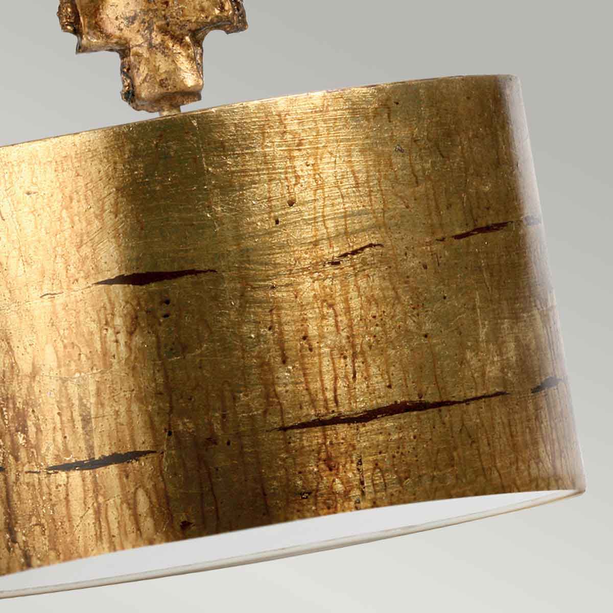 Flambeau Fragment Pendelleuchte Gold – Wohnambiente