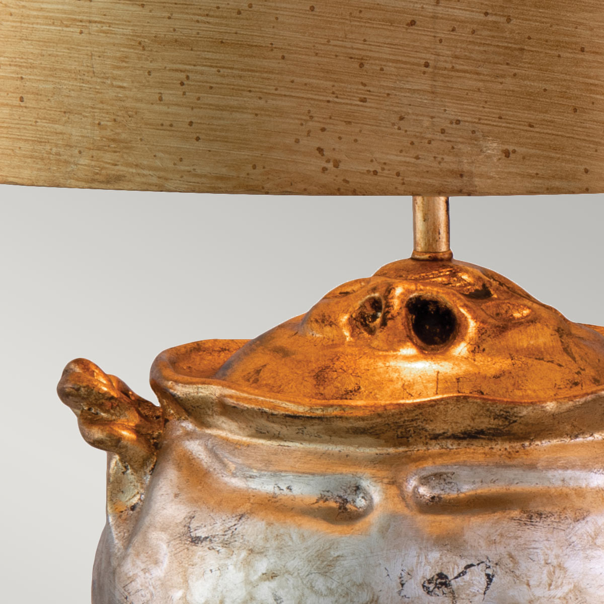 Flambeau Jackson Tischlampe Silber, Gold – Detailansicht