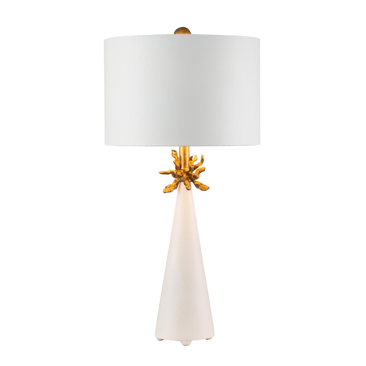 Flambeau Neo Tischlampe Weiß, Gold