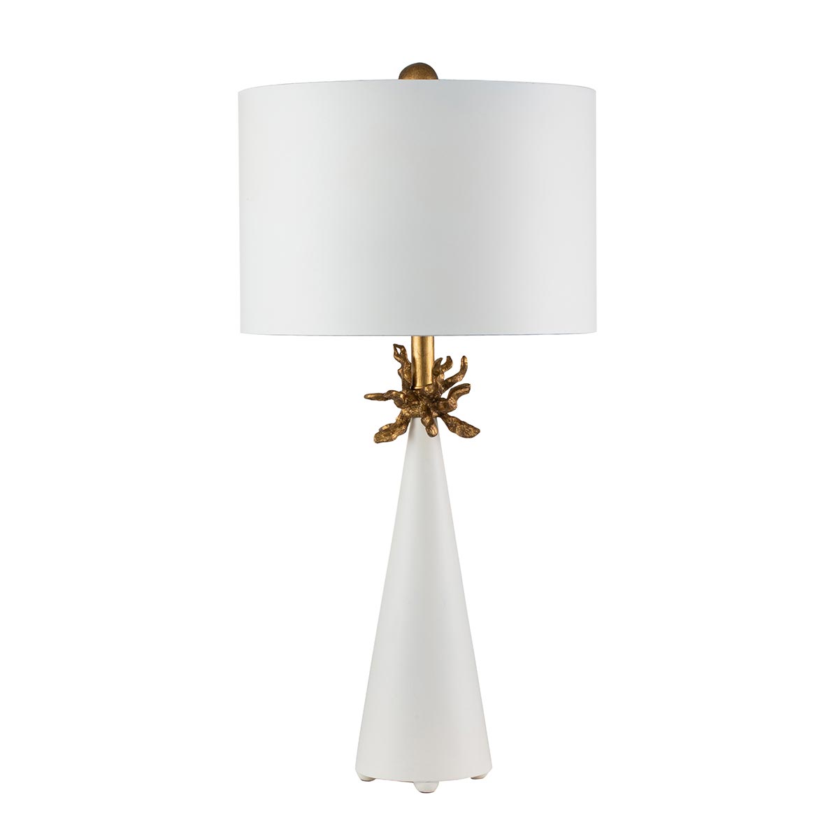 Flambeau Neo Tischlampe Weiß, Gold – Detailansicht 5