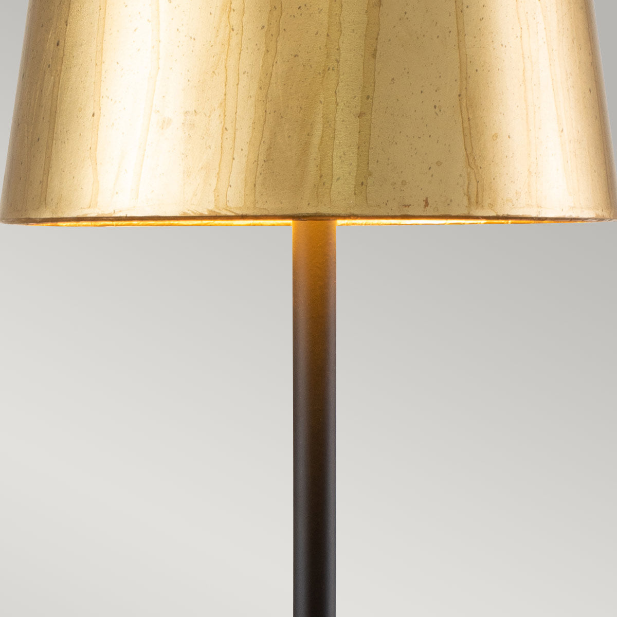 Flambeau Noma Tischlampe Gold, Schwarz, Silber – Detailansicht