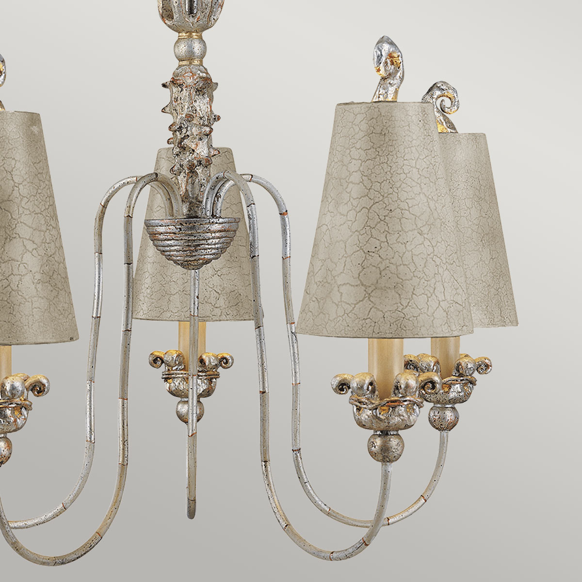 Flambeau Remi Kronleuchter Silber, Gold – Wohnambiente