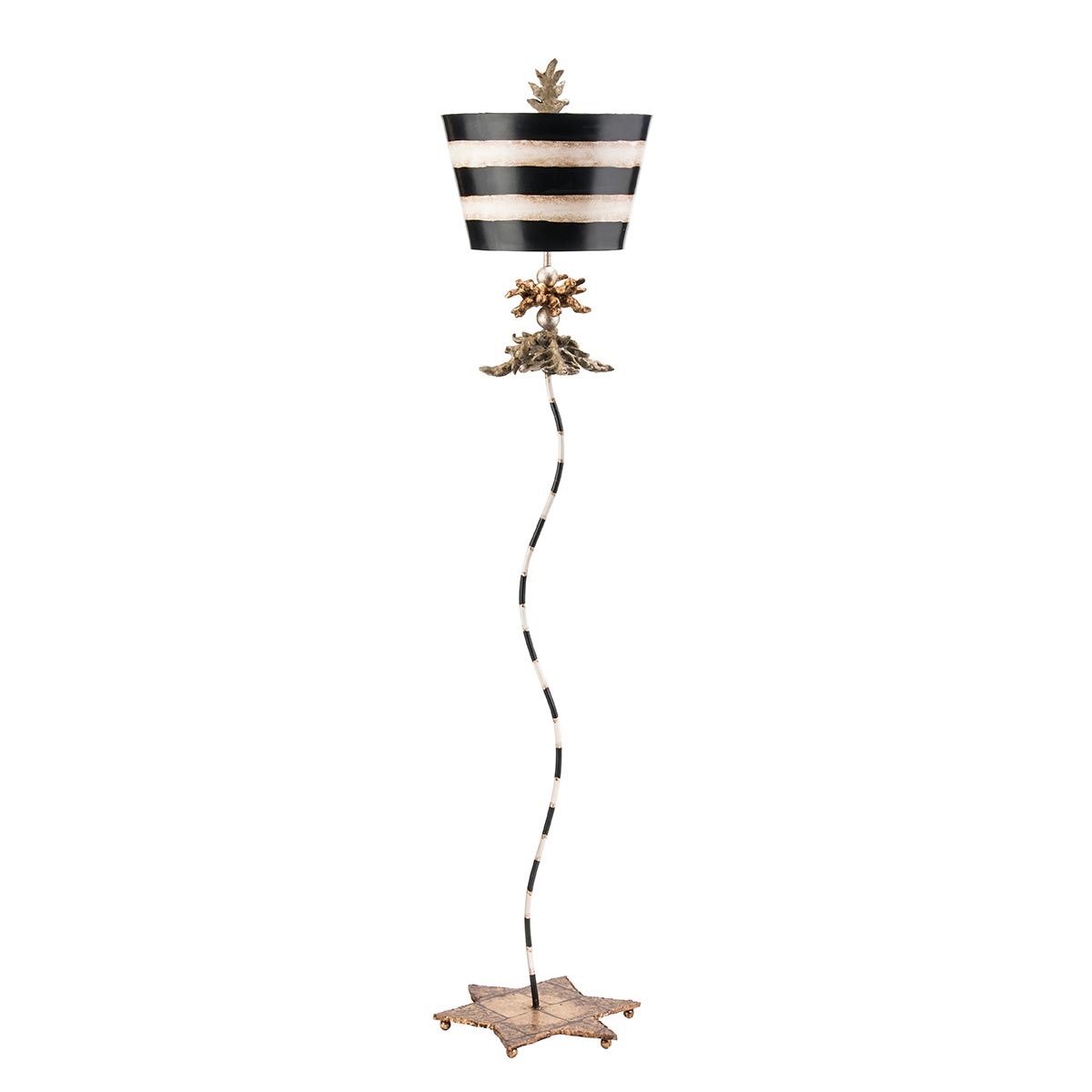 Flambeau South Stehleuchte Schwarz, Gold
