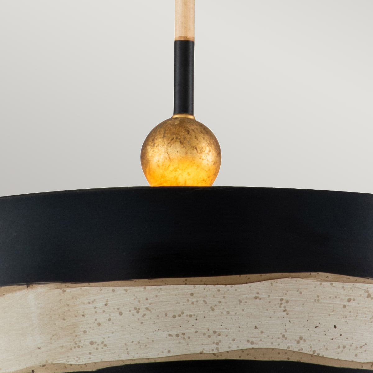 Flambeau South Pendelleuchte Schwarz, Gold – Detailansicht 2