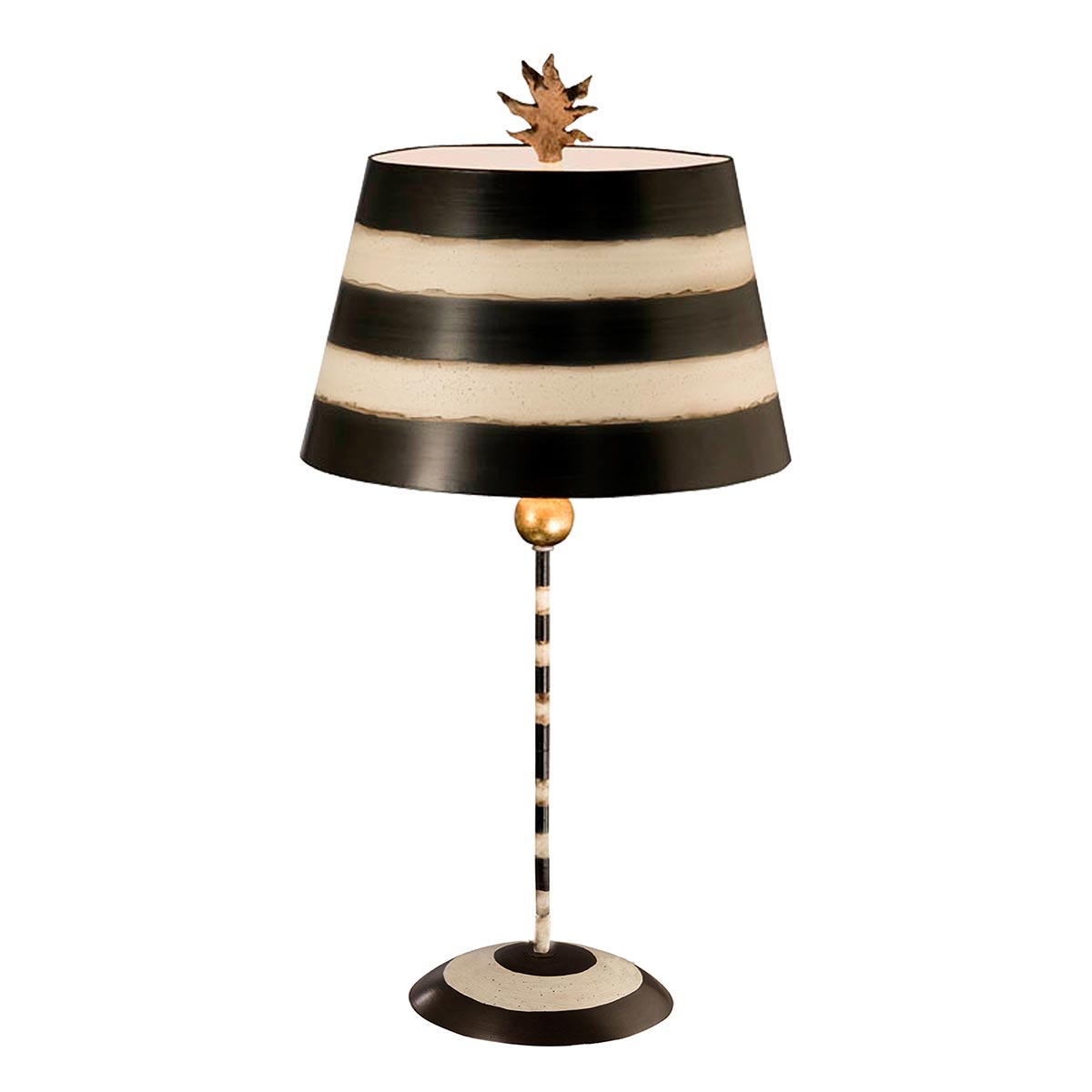 Flambeau South Tischlampe Schwarz, Gold