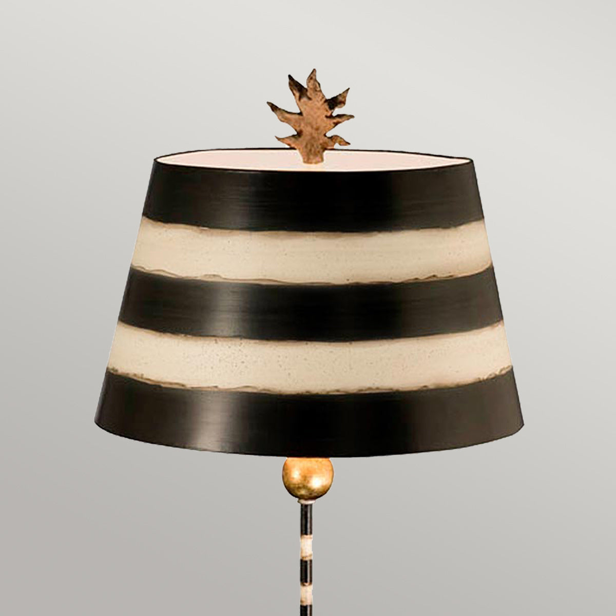 Flambeau South Tischlampe Schwarz, Gold – Wohnambiente