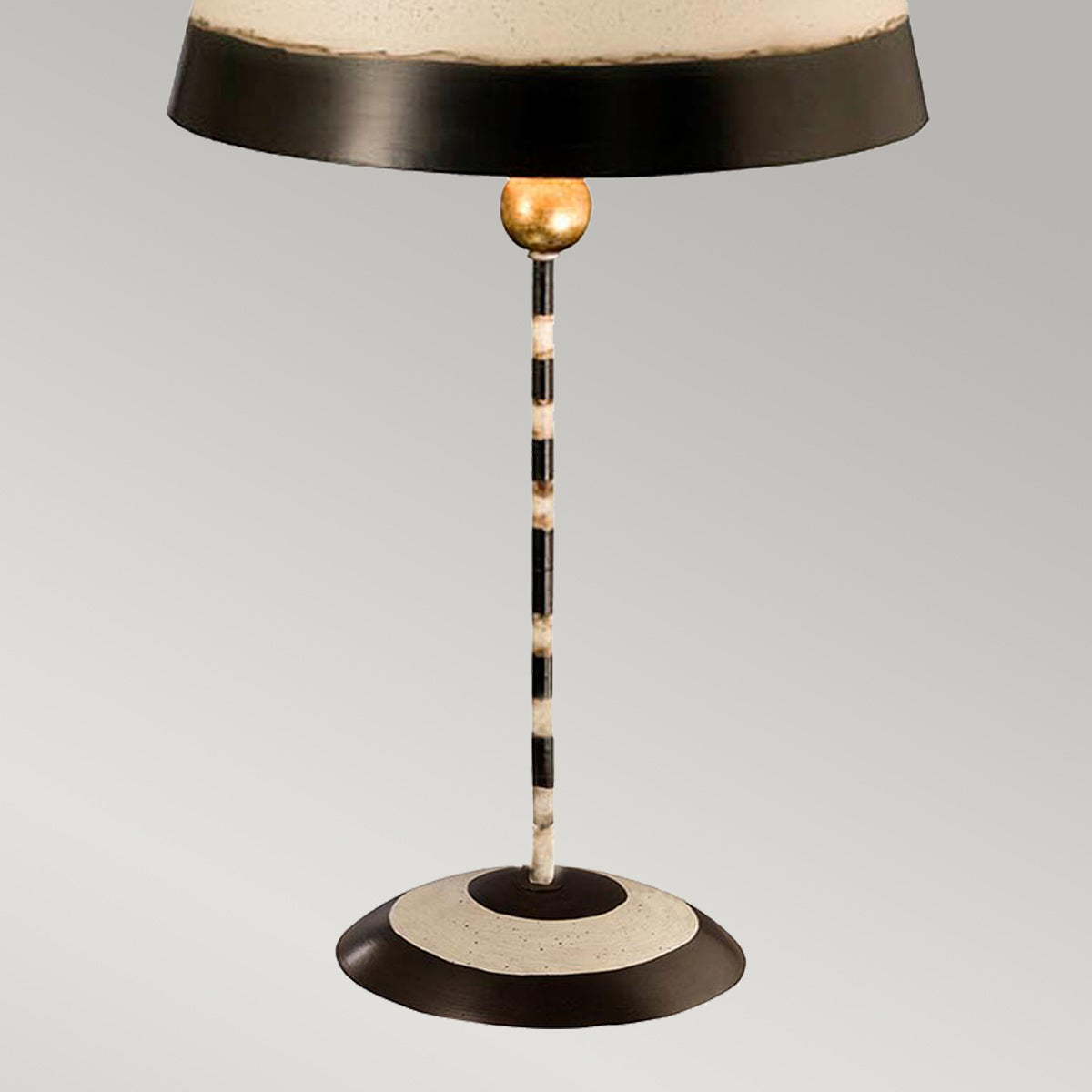 Flambeau South Tischlampe Schwarz, Gold – Detailansicht
