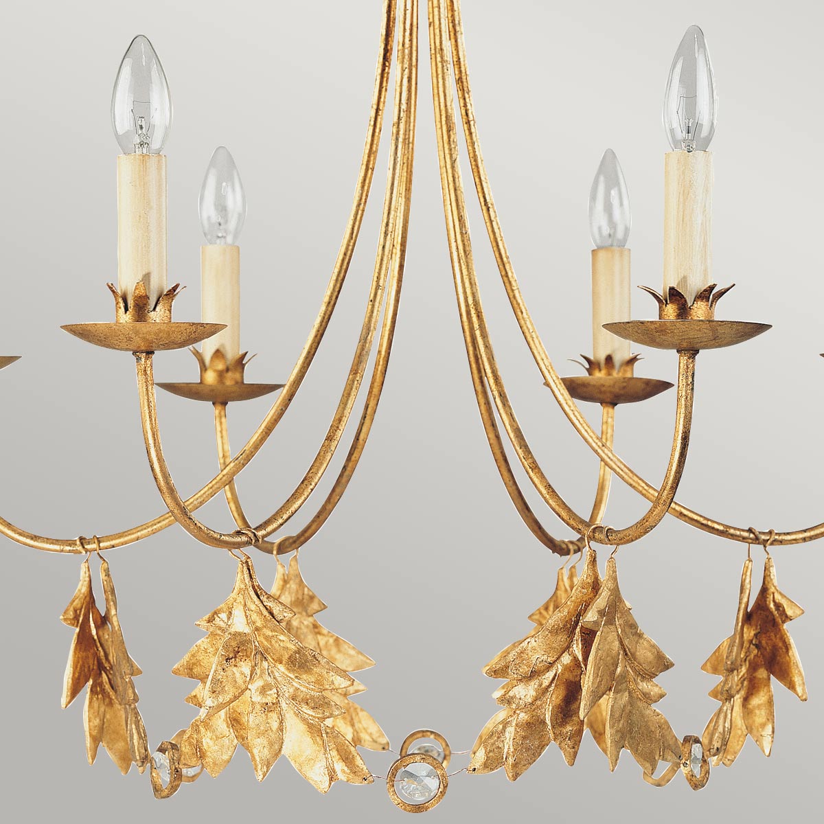 Flambeau Sweet Kronleuchter Gold – Detailansicht