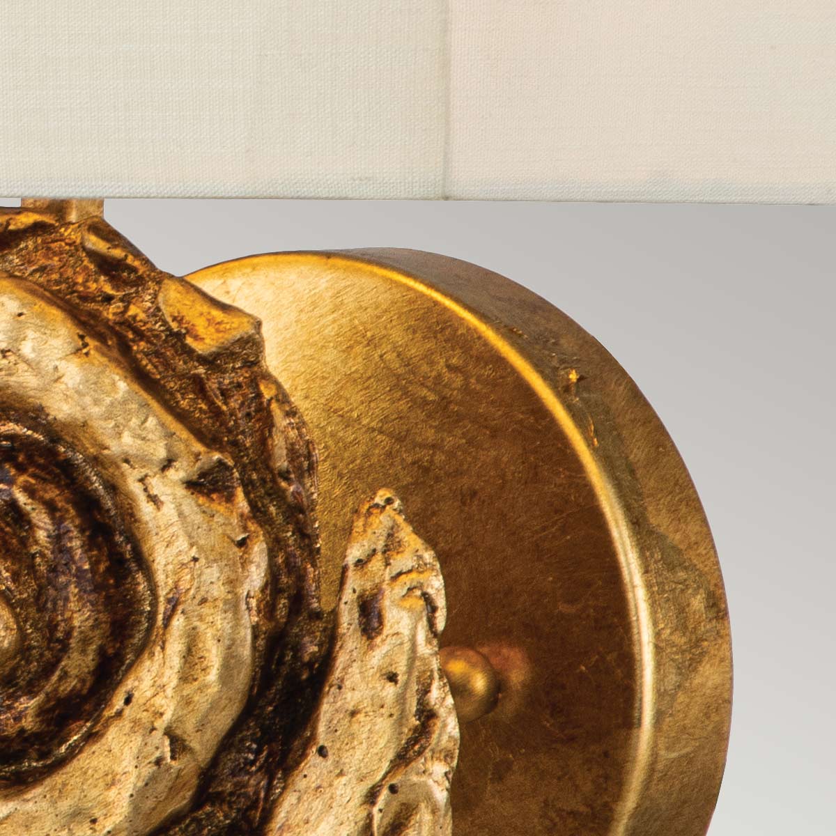 Flambeau Swirl Wandleuchte Gold – Detailansicht 2