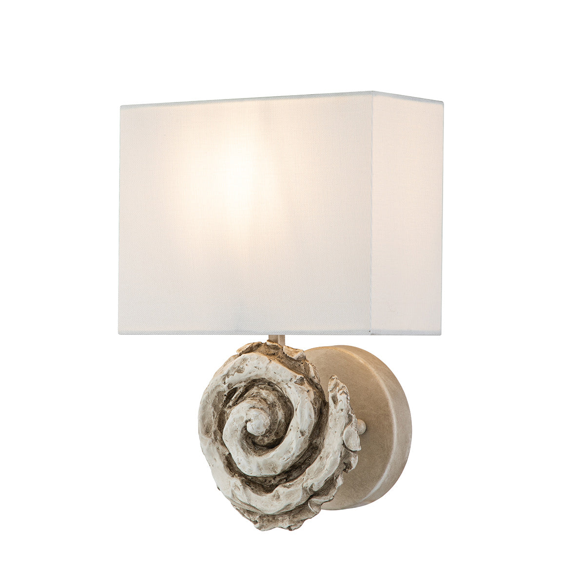 Flambeau Swirl Wandleuchte Weiß