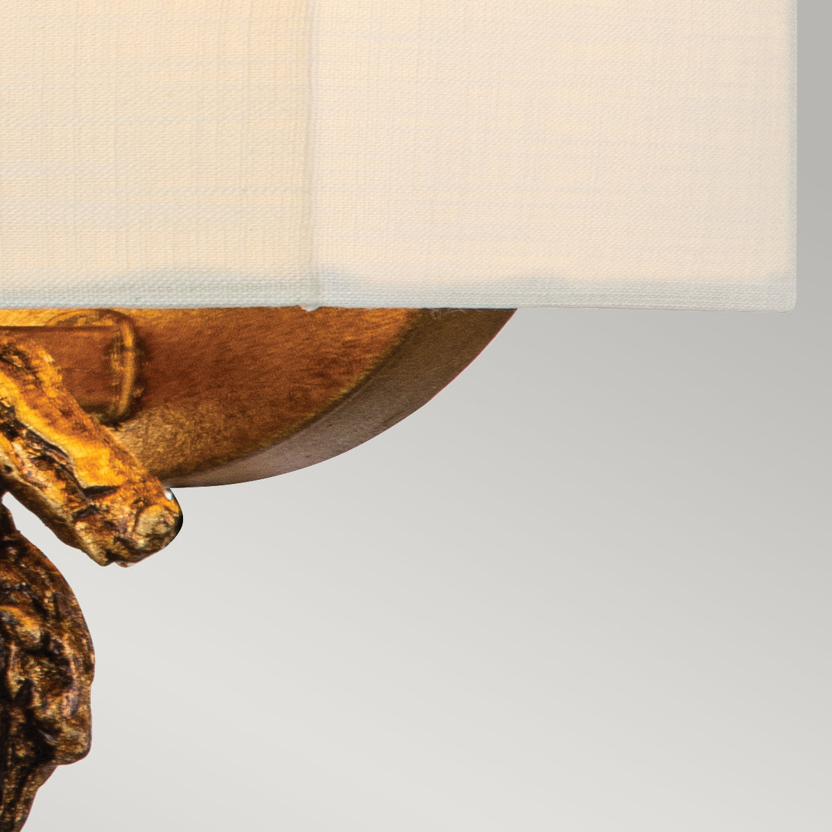 Flambeau Swirl Wandleuchte Gold – Detailansicht 2