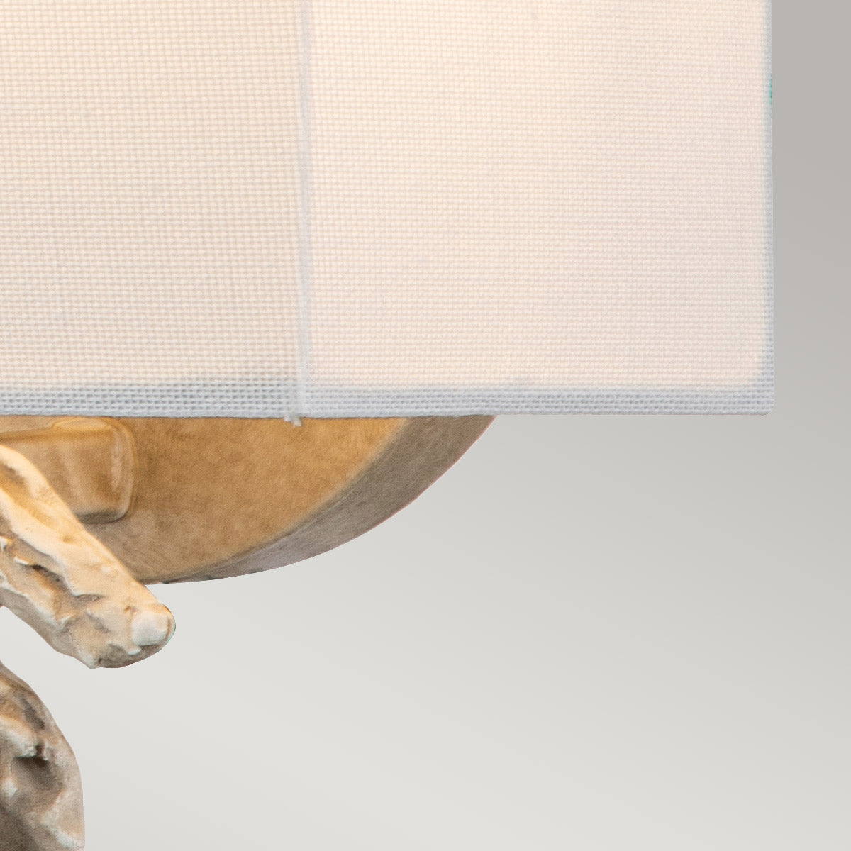 Flambeau Swirl Wandleuchte Weiß – Detailansicht 2