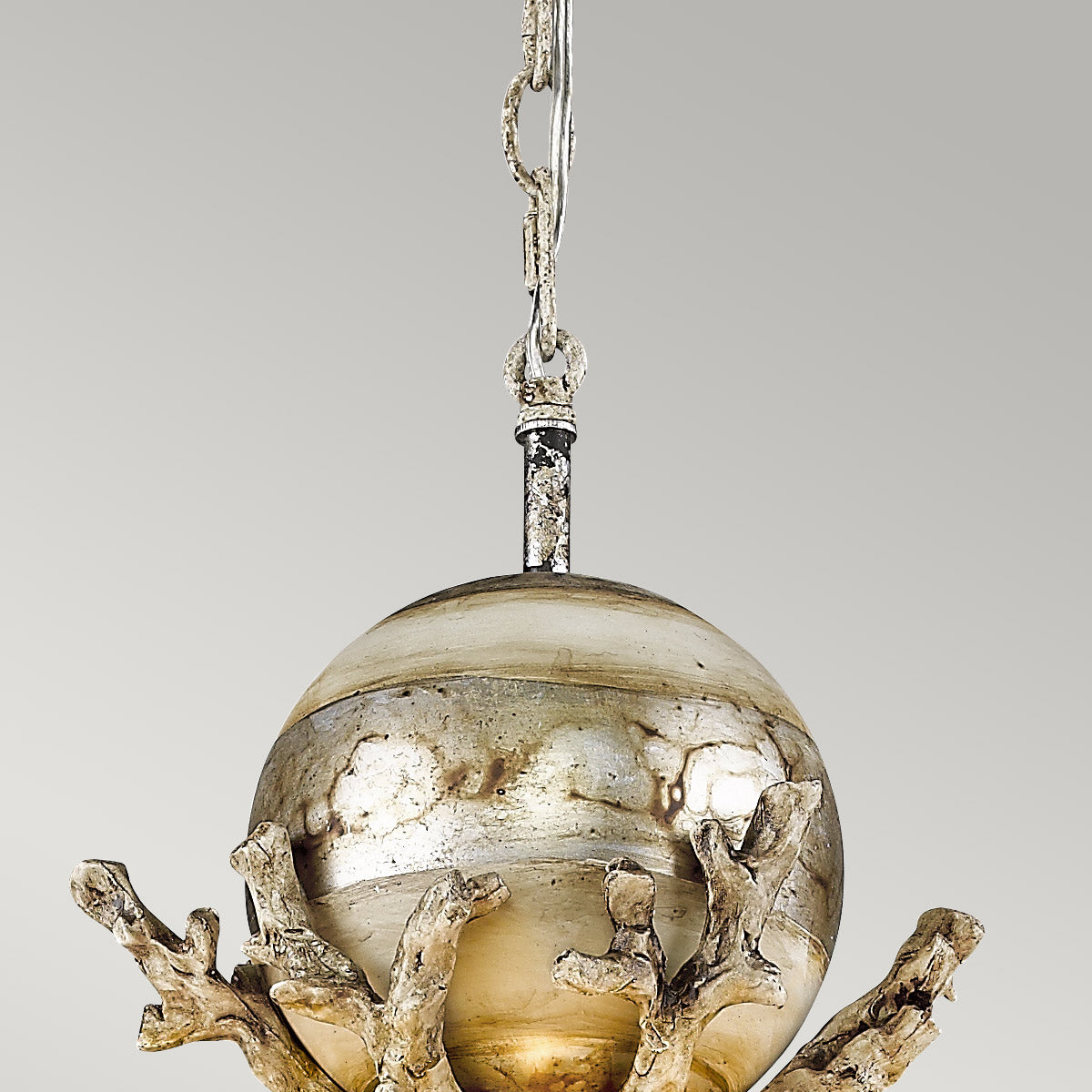 Flambeau Trellis Pendelleuchte Silber – Wohnambiente