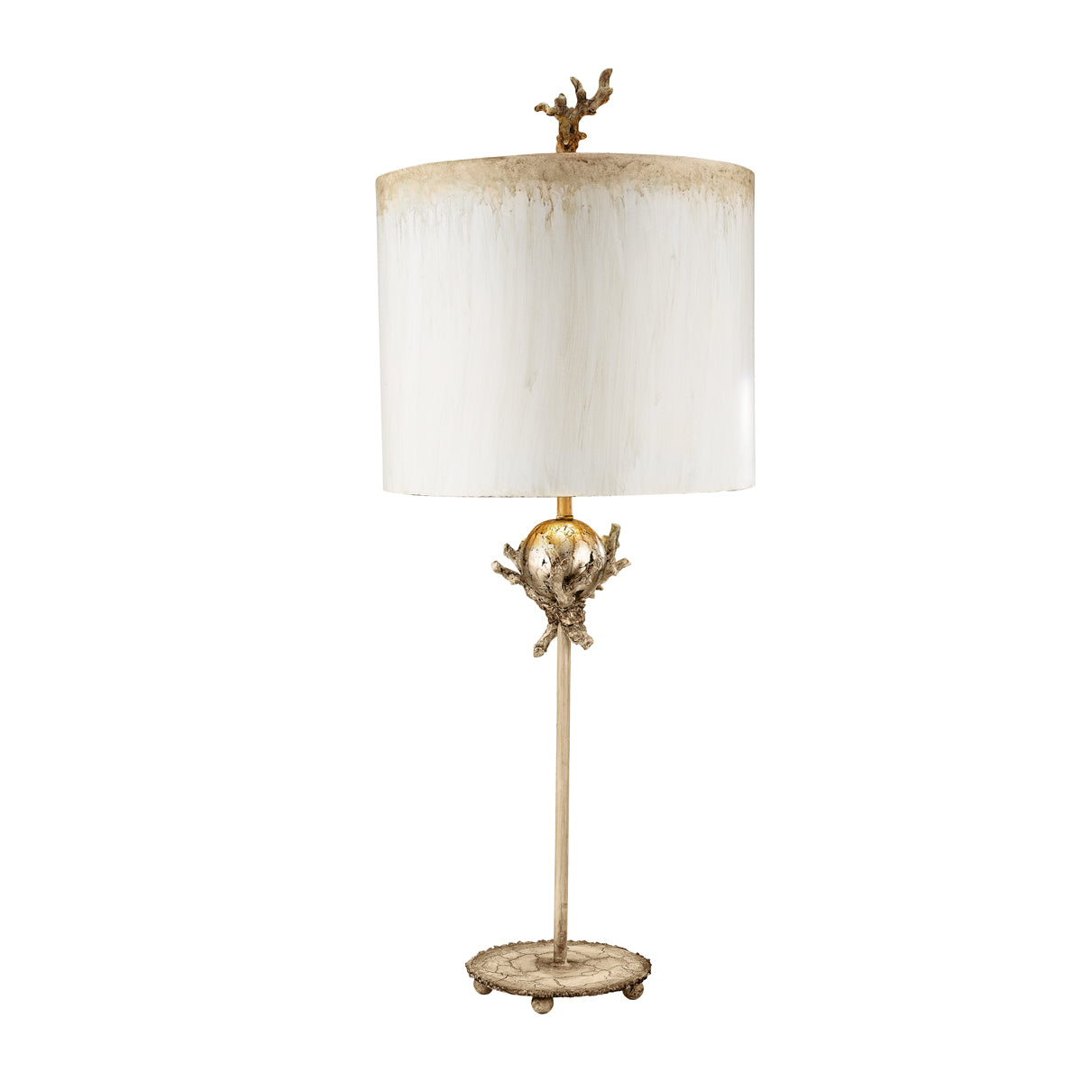 Flambeau Trellis Tischlampe Silber