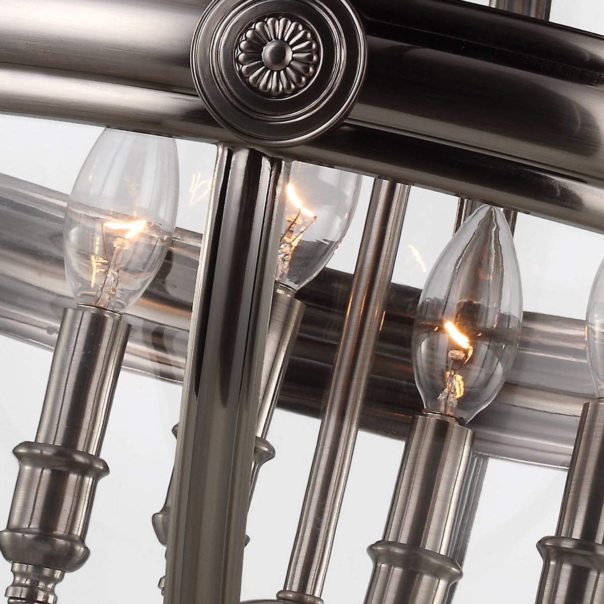 Feiss Adams Kronleuchter Nickel – Detailansicht 4