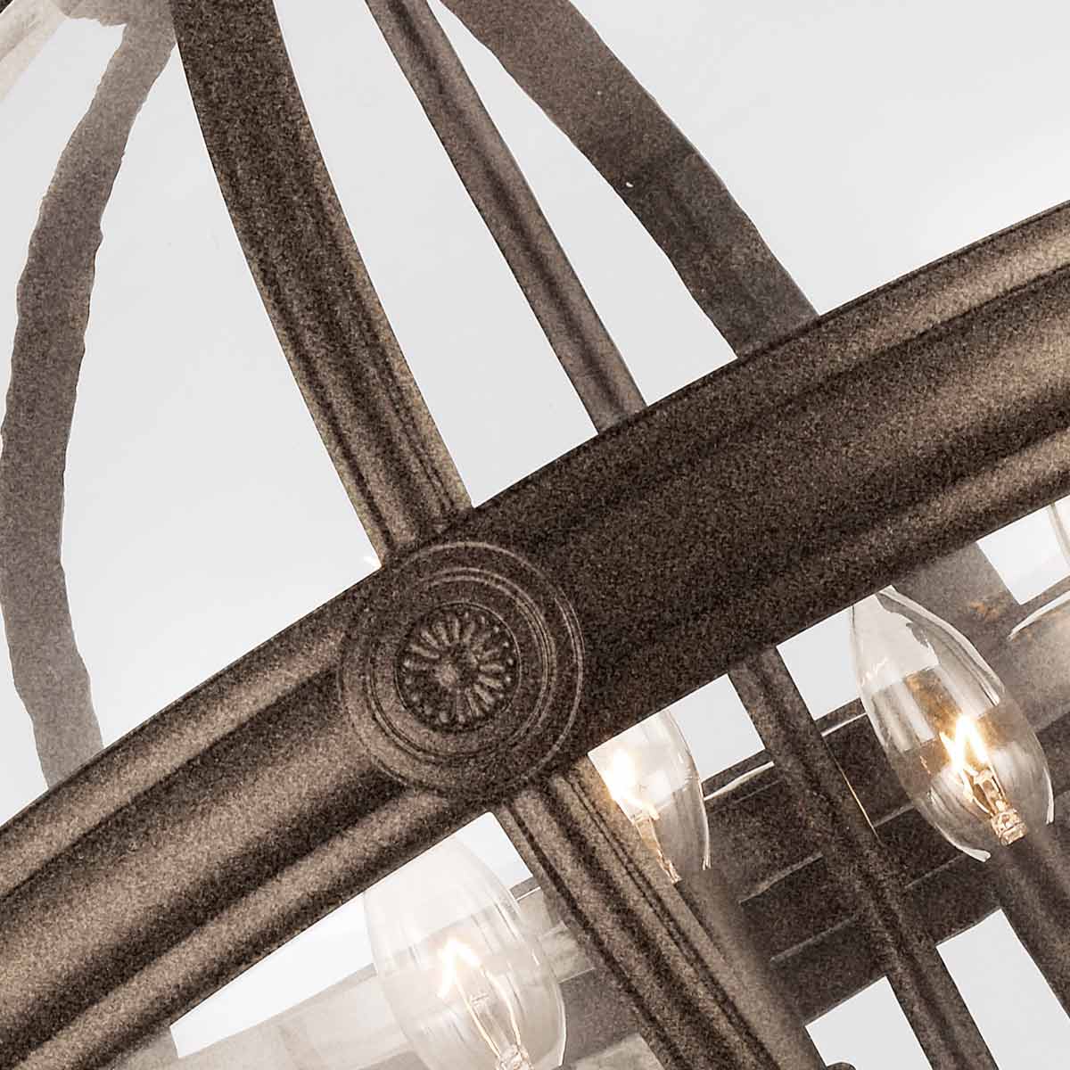 Feiss Adams Kronleuchter Bronze – Detailansicht