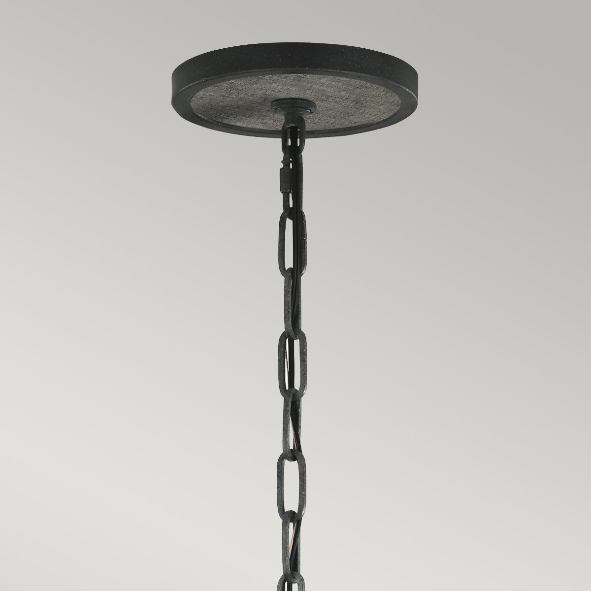 Feiss Allier Pendelleuchte Weathered Oak Wood/Antique Forged Iron – Detailansicht 3