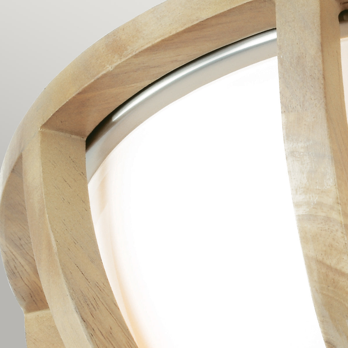 Feiss Allier Deckenleuchte Light Wood/Brushed Steel – Detailansicht