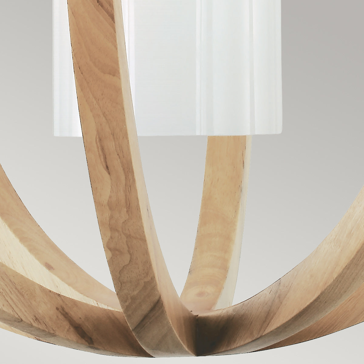 Feiss Allier Pendelleuchte Light Wood/Brushed Steel – Detailansicht 3