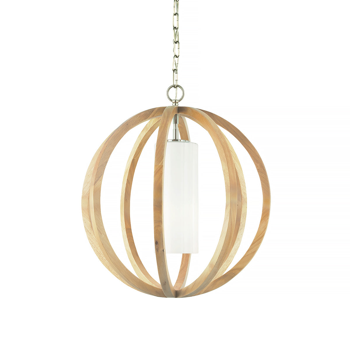 Feiss Allier Pendelleuchte Light Wood/Brushed Steel