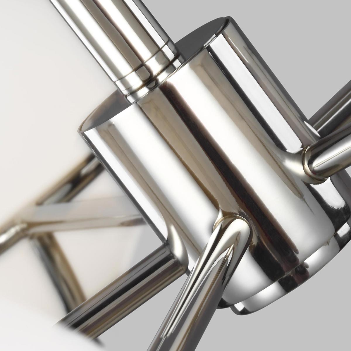 Feiss Apollo Kronleuchter Nickel – Wohnambiente