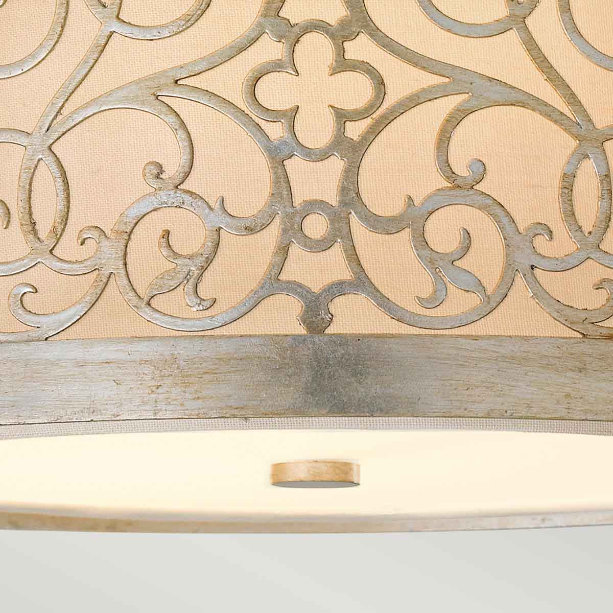 Feiss Arabesque Deckenleuchte Silber – Detailansicht 2