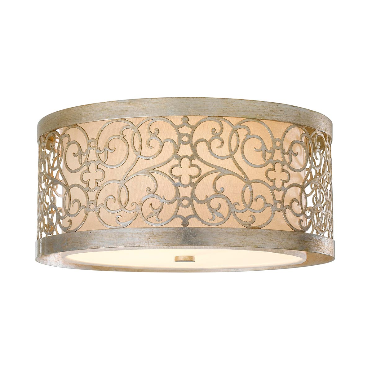 Feiss Arabesque Deckenleuchte Silber