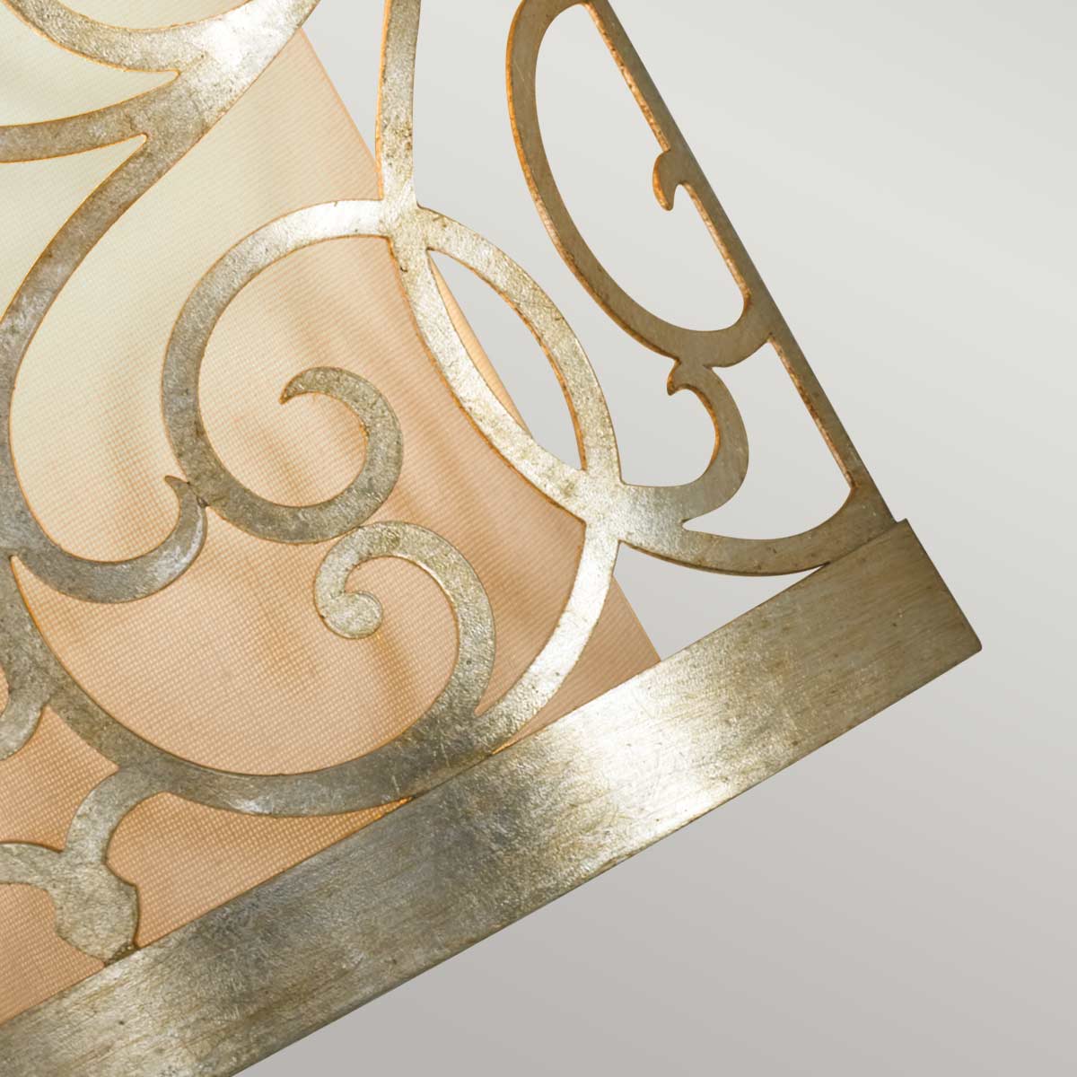 Feiss Arabesque Wandleuchte Silber – Detailansicht 4
