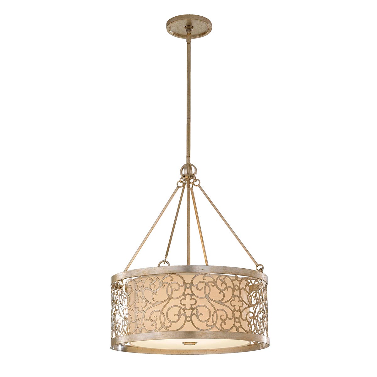 Feiss Arabesque Pendelleuchte Silber
